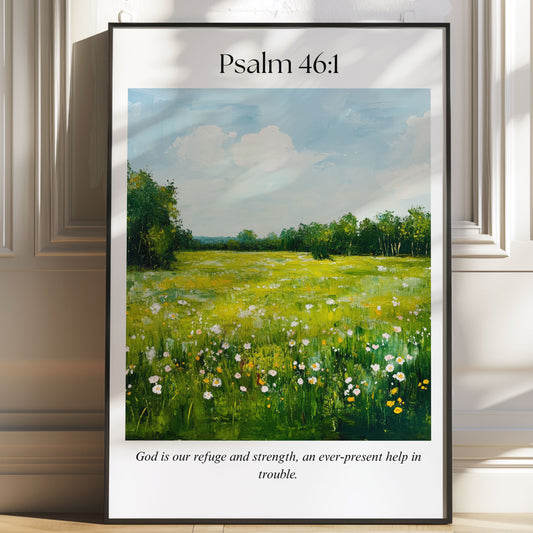Psalm 46:1 Wall Art