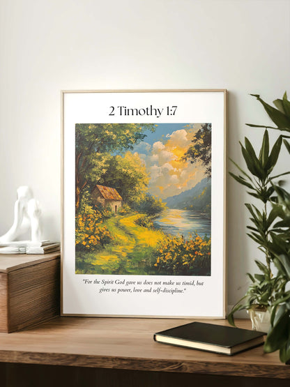 2 Timothy 1:7 Wall Art