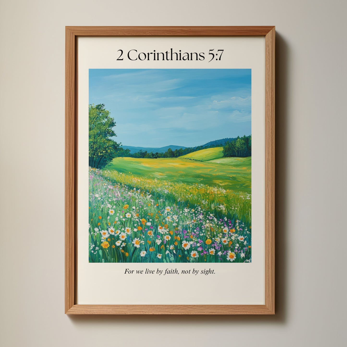 2 Corinthians 5:7 Wall Art
