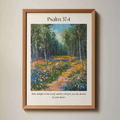 Psalm 37:4 Wall Art