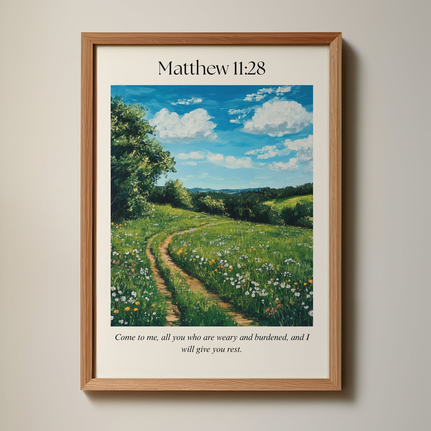 Matthew 11:28 Wall Art