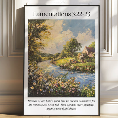 Lamentations 3:22-23 Wall Art