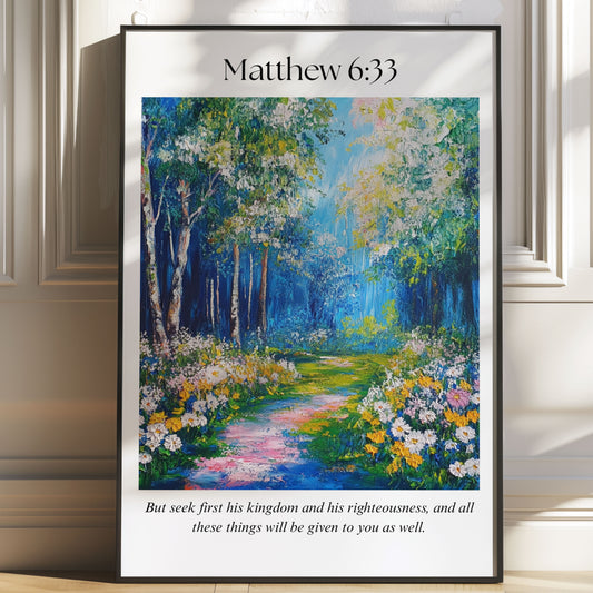 Matthew 6:33 Wall Art